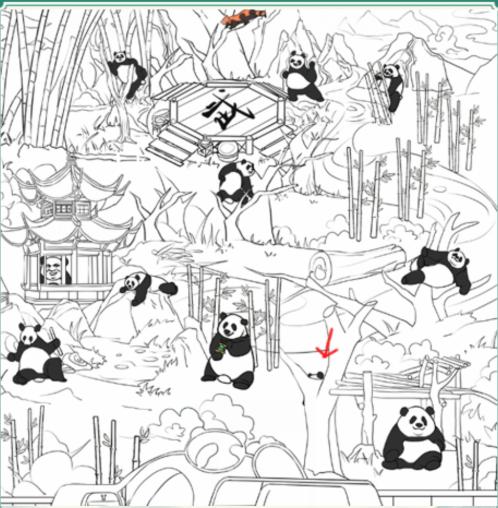 《疯狂梗传》找熊猫找出十二个熊猫怎么通关