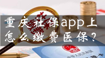 重庆社保app上怎么缴费医保？
