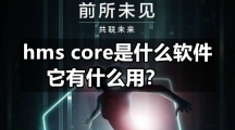 hms core是什么软件，它有什么用？