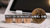 2021-10-20 Bitcoin（比特币）价格