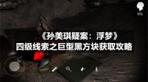 《孙美琪疑案：浮梦》四级线索之巨型黑方块获取攻略
