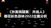《孙美琪疑案：井底人》樱花彩色菲林2022位置分析