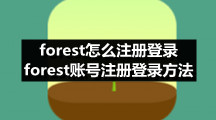 forest怎么注册登录 forest账号注册登录方法