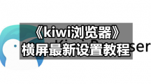 《kiwi浏览器》横屏最新设置教程
