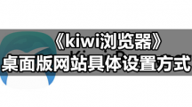 《kiwi浏览器》桌面版网站具体设置方式