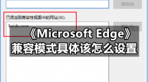 《Microsoft Edge》兼容模式具体该怎么设置