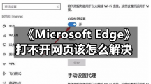 《Microsoft Edge》打不开网页该怎么解决