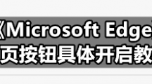 《Microsoft Edge》主页按钮具体开启教程