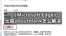 《Microsoft Edge》出现aboutblank怎么解决